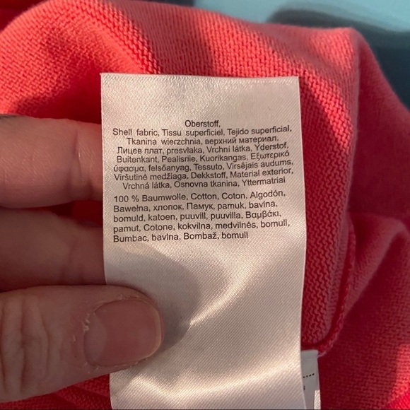 Women’s  Olsen‎ pink 100% cotton v-neck sweater - Picture 6 of 6